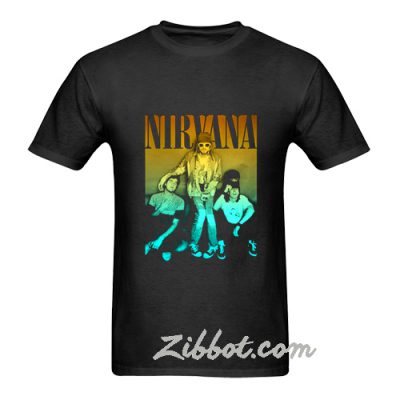 nirvana rainbow sitting t shirt